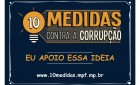 Rossini adere à campanha do Ministério Público Federal para acabar com a corrupção no país