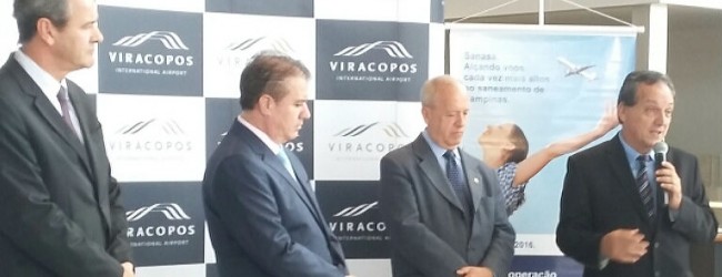 Rossini representa Câmara na cerimônia que marca o início do tratamento de esgoto do Aeroporto de Viracopos